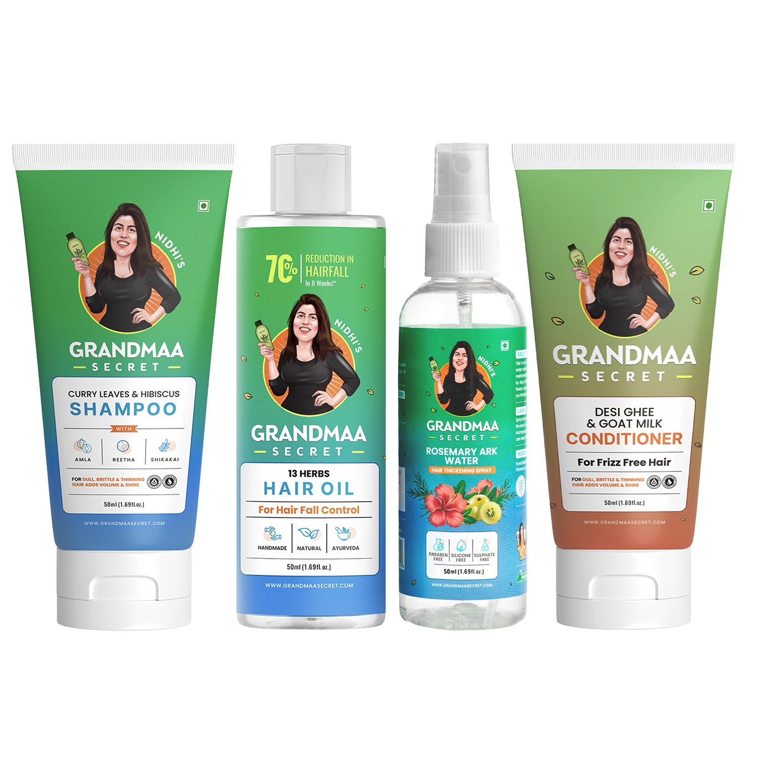 Hair Growth Trial Combo - 4pc - grandmaasecret.com