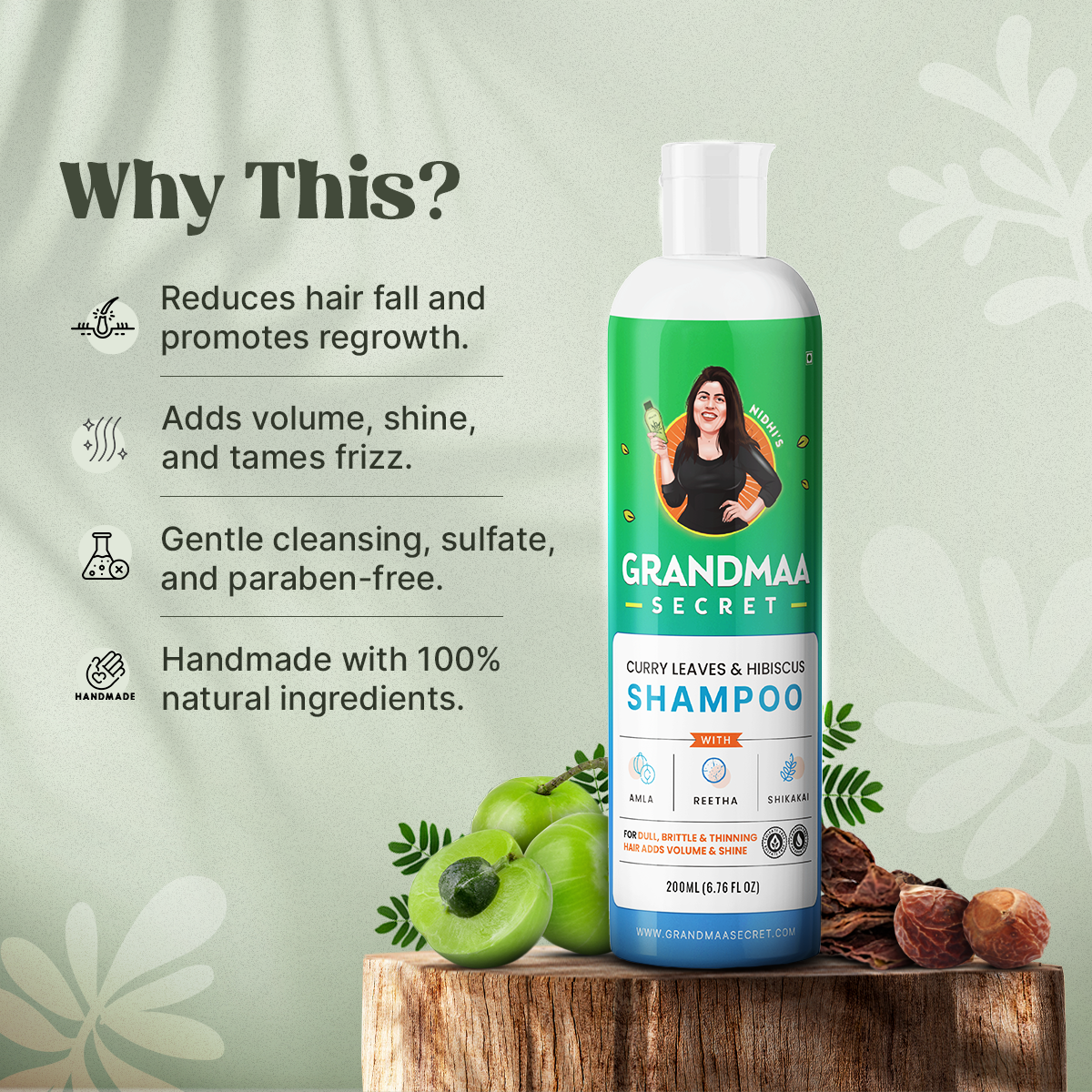 13 Herbs Hair Oil+Shampoo+Rosemary Ark Combo - Special April Offer - grandmaasecret.com
