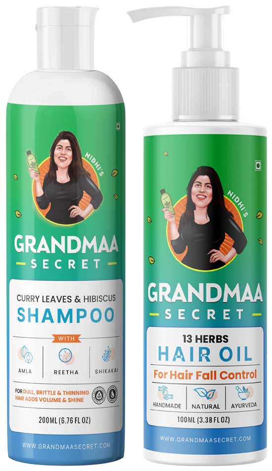 Hair Oil & Shampoo Combo for Hair Fall Control