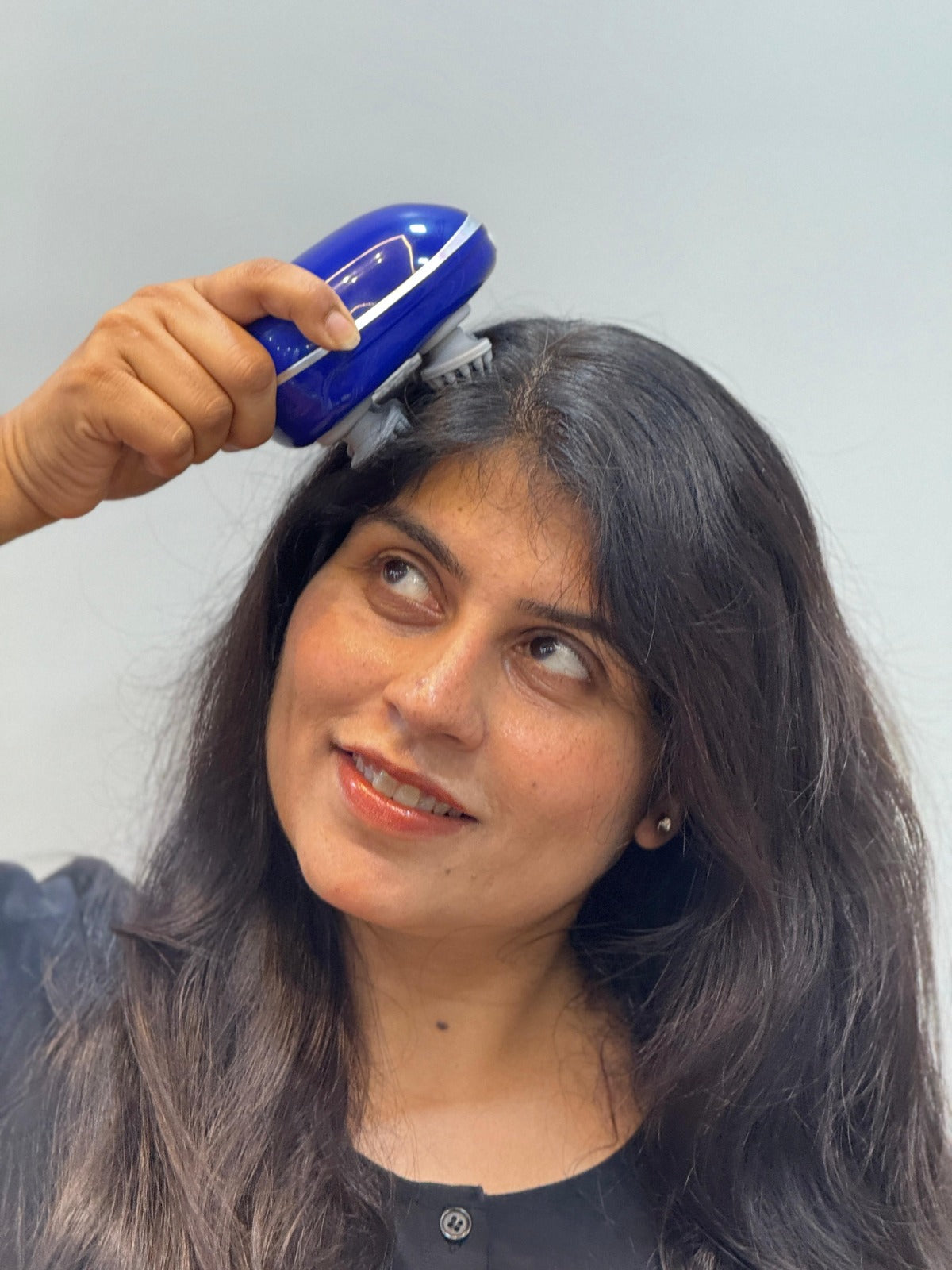 Scalp Massager | Rechargeable |Silicon Kneading Points | Scalp, Body & Head Massager for Hair Growth (Colour May Vary)