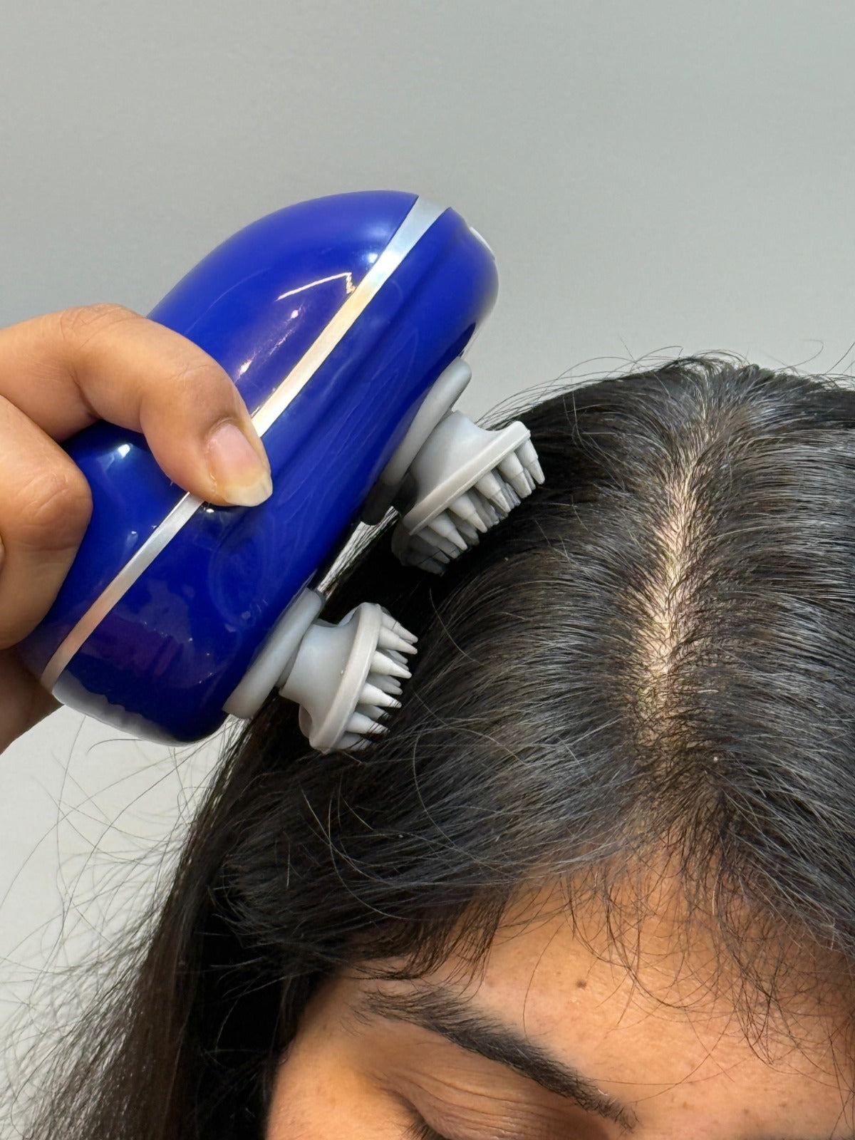 Scalp Massager | Rechargeable |Silicon Kneading Points | Scalp, Body & Head Massager for Hair Growth (Colour May Vary)