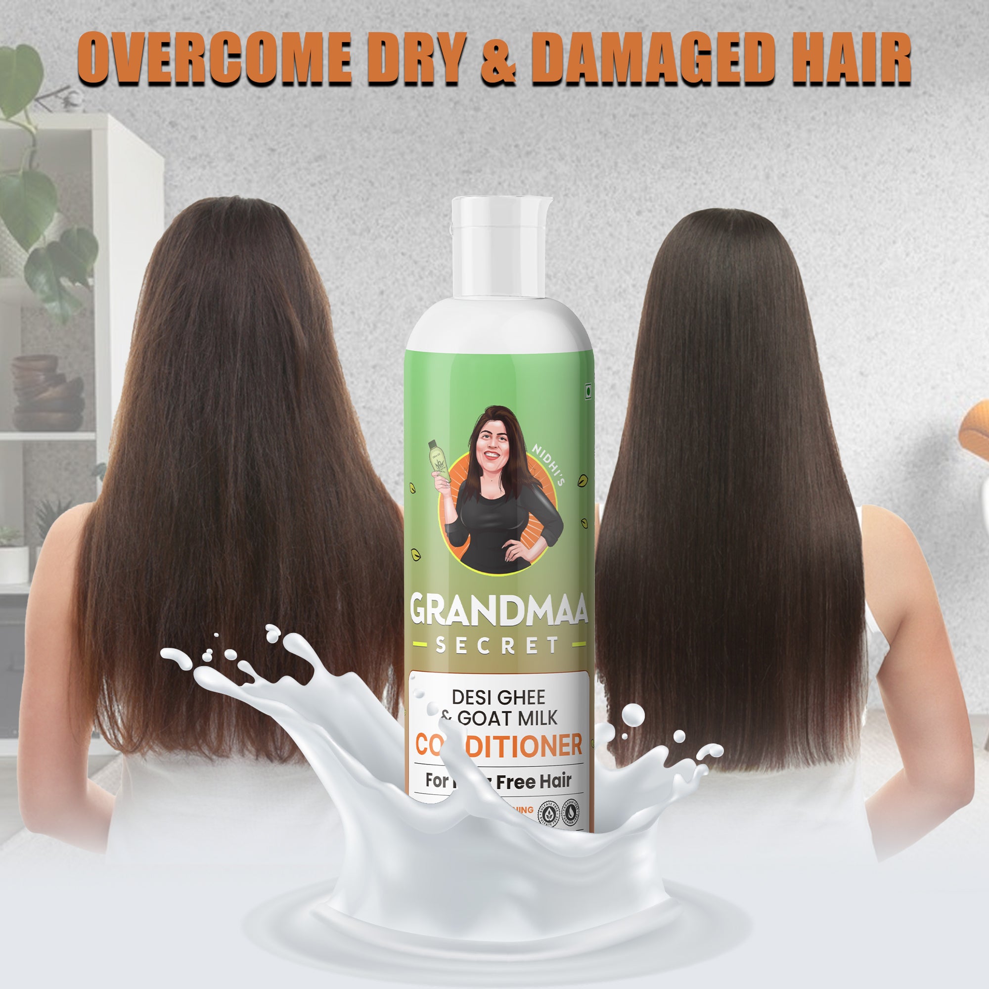 Shampoo & Conditioner Combo for Hair Fall Control - grandmaasecret.com